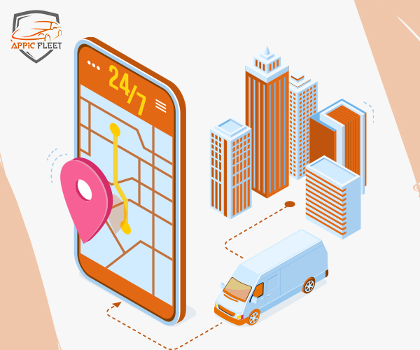 Dubai fleet tracking app shows taxi location on map
